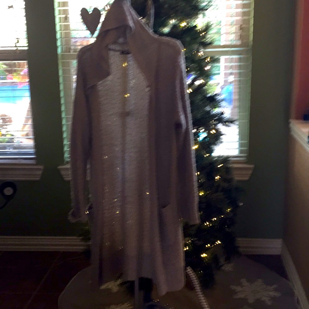 Long super cute Cardigan Hoodie!  Gently worn!